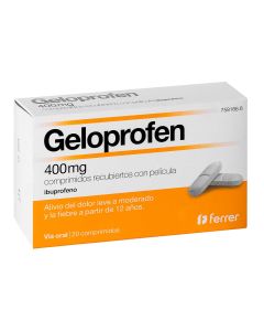 Geloprofen 400 mg comprimidos recubiertos con pelicula  20 comprimidos