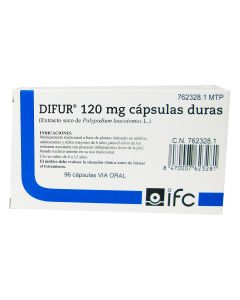 DIFUR 120 mg CAPSULAS DURAS, 96 cÃ¡psulas