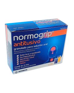 Normogrip antitusivo granulado para solucion oral  10 sobres