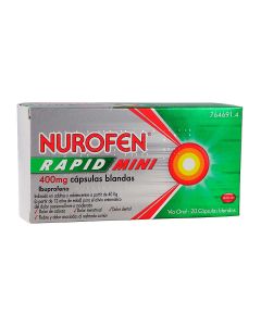 Nurofen rapid mini 400 mg capsulas blandas, 20 cÃ¡psulas