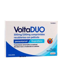 Voltaduo 500 mg/200 mg comprimidos recubiertos con pelicula, 10 comprimidos