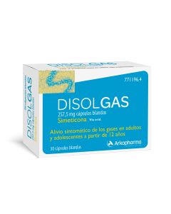 DISOLGAS 257,5 mg CAPSULAS BLANDAS., 30 cÃ¡psulas