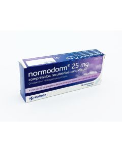 Normodorm 25 mg comprimidos recubiertos con pelicula  14 comprimidos