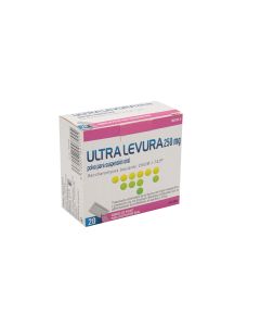 Ultra-levura 250 mg polvo para suspension oral  20 sobres