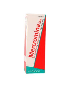 Mercromina film 20 mg/ml soluciÃ³n cutÃ¡nea, 1 frasco de 30 ml