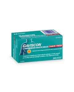 Gaviscon comprimidos masticables sabor fresa  48 comprimidos