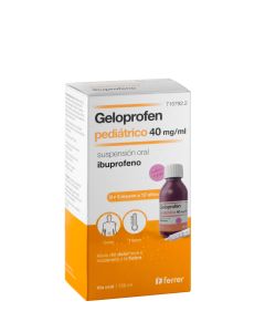Geloprofen pediatrico 40 mg/ml suspension oral  1 frasco de 150 ml