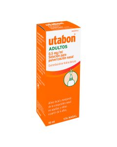 UTABON ADULTOS 0,5 mg/ml SOLUCION PARA PULVERIZACION NASAL, 1 frasco de 15 ml