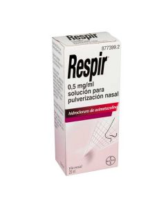 Respir 0 5 mg/ml solucion para pulverizacion nasal  1 frasco de 20 ml (frasco+bomba pulverizadora)
