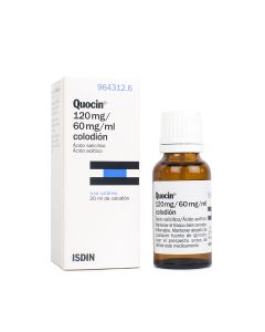 QUOCIN 120 mg/ 60 mg/ ml COLODION, 1 frasco de 20 ml