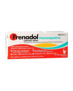 Frenadol descongestivo capsulas duras  16 cápsulas