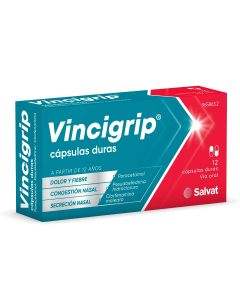 Vincigrip capsulas duras  12 cápsulas
