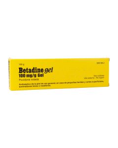 Betadine gel 100 mg/g gel, 1 tubo de 100 g