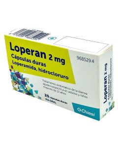 Loperan 2 mg capsulas duras  20 cápsulas