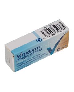 Viruderm 50 mg/g pomada  1 tubo de 2 g