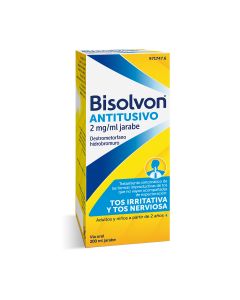 BISOLVON ANTITUSIVO 2 mg/ ml JARABE, 1 frasco de 200 ml