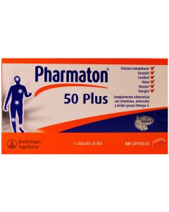 Pharmaton 50 Plus 60 Cápsulas