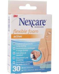 3M Nexcare Apósitos Flexible Foam Active 30 uds