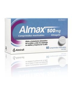 ALMAX 500 mg 48 COMPRIMIDOS MASTICABLES