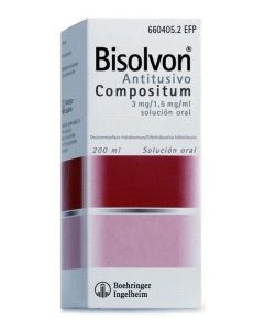 BISOLVON ANTITUSIVO COMPOSITUM 3 mg/ml + 1,5 mg/ml SOLUCION ORAL 1 FRASCO 200 ml