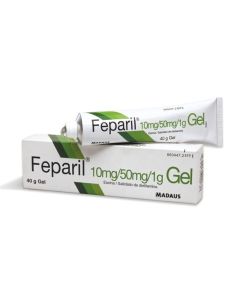 FEPARIL 10 mg/g + 50 mg/g GEL CUTANEO 1 TUBO 40 g