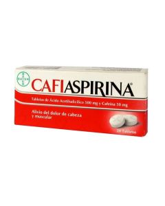 CAFIASPIRINA 500 mg/50 mg 20 COMPRIMIDOS