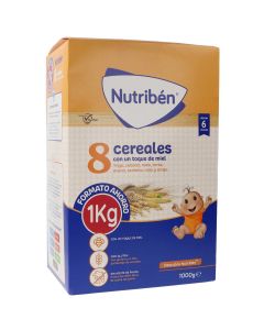 Nutribén Papilla con 8 Cereales y Miel 1 Kg
