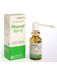 PHONAL SPRAY 0,2 mg/ml + 0,2 mg/ml SOLUCION PARA PULVERIZACION BUCAL Y LARINGOFARINGEA 1 FRASCO 20 ml