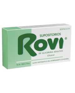 SUPOSITORIOS DE GLICERINA ROVI ADULTOS 3,36 g 12 SUPOSITORIOS
