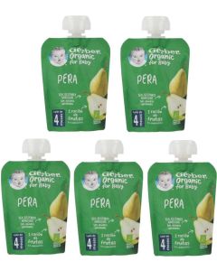 Gerber Organic Pouch Puré de Pera Pack de 5 Unidades