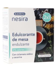 Acofarma Nesira Edulcorante de Mesa 500 Comprimidos x2