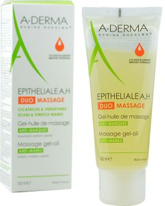 A-Derma Epitheliale AH Duo Masage Gel Aceite Masaje Antimarcas 100 ml