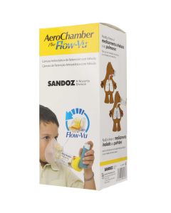 AeroChamber Plus Flow-Vu Cámara de inhalación infantil