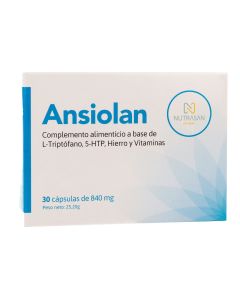 Nutrasan Ansiolan - Con Triptófano y Vitaminas Esenciales | 30 Cápsulas