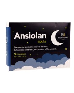 Nutrasan Ansiolan Noche - Apoyo para un Sueño Tranquilo | 30 Cápsulas