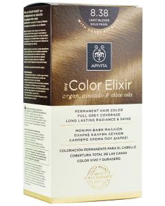 Apivita Tinte Color Elixir 8,38 Rubio Dorado Claro Perlado