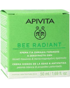 Apivita Bee Radiant Crema Iluminadora Textura Rica 50 ml