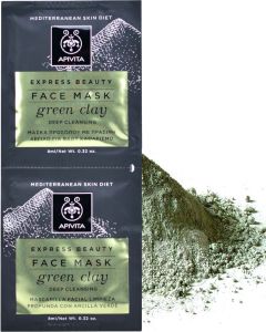 Apivita Mascarilla De Limpieza Profunda Con Arcilla Verde