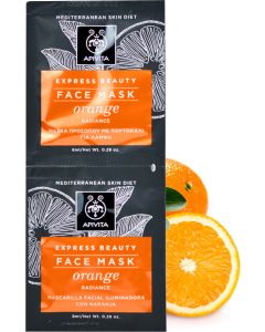 Apivita Mascarilla revitalizante Iluminadora Con Naranja