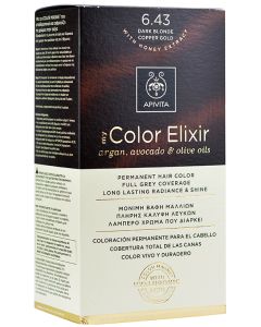 Apivita Tinte Color Elixir 6,43 Rubio Oscuro Cobrizo Dorado