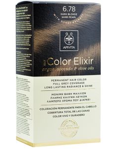 Apivita Tinte Color Elixir 6,78 Rubio Oscuro Arena Perlado
