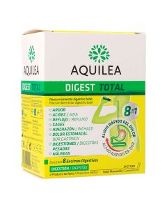 Aquilea Digest Total 24 Stick Alivio Rápido de 8 Síntomas Digestivos