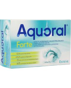 Aquoral Forte Gotas Oftálmicas Lubricantes 30 Monodosis