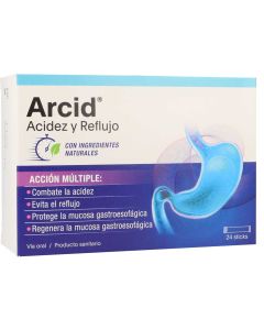 Arcid Acidez y reflujo 24 sticks