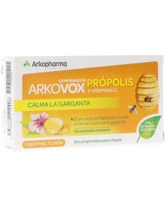 Arkovox Própolis + Vitamina C Miel-Limón 24 Comprimidos