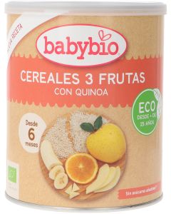 Babybio Cereales Tres Frutas con Quinoa 220 gramos