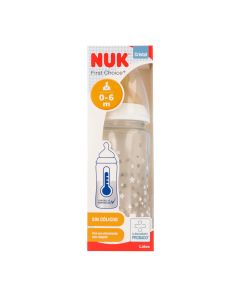 Nuk Biberón Cristal 0-6 meses