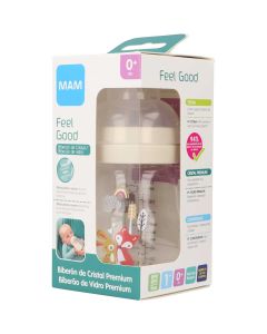 Biberón de cristal Premium Mam recién nacido 170 ml