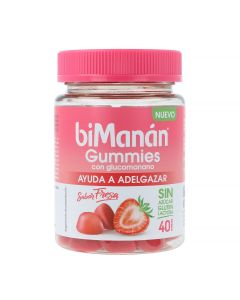 biManán Gummies Glucomanano Fresa