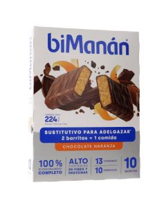 biManán beSlim Barritas Sabor Chocolate y Naranja